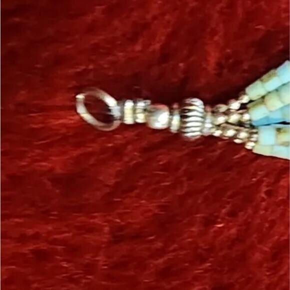 Sterling Silver .925 Coral, Turquoise Bracelet Balinese Made - Picture 4 of 10